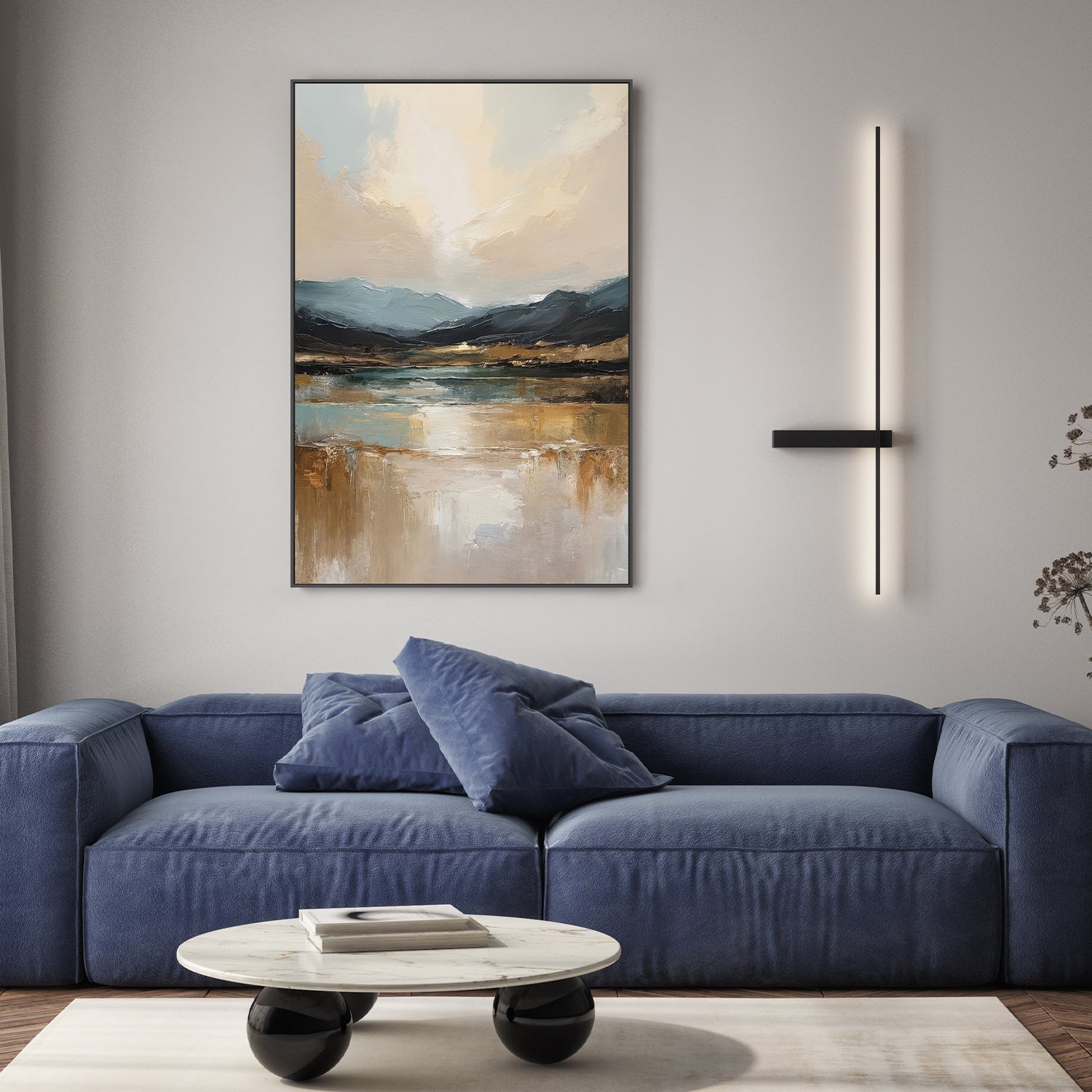 wall-art-print-canvas-poster-framed-mountain valley at dawn-8