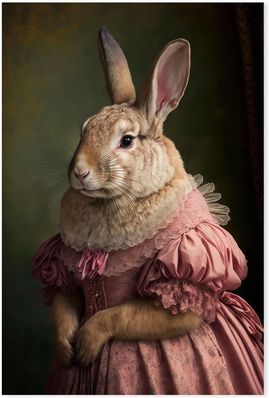 wall-art-print-canvas-poster-framed-Mrs Bunny's Daughter , By Treechild-GIOIA-WALL-ART