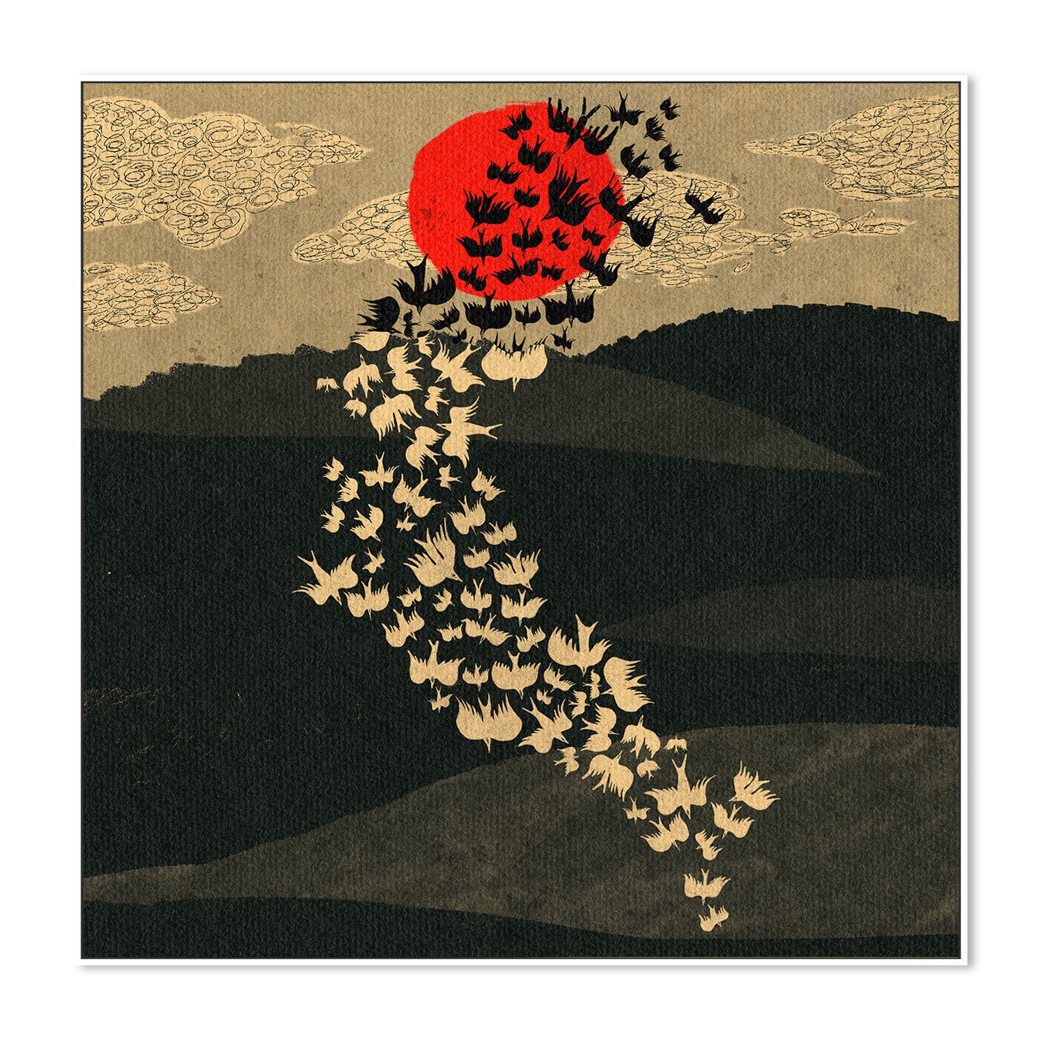 wall-art-print-canvas-poster-framed-Murmuration-5
