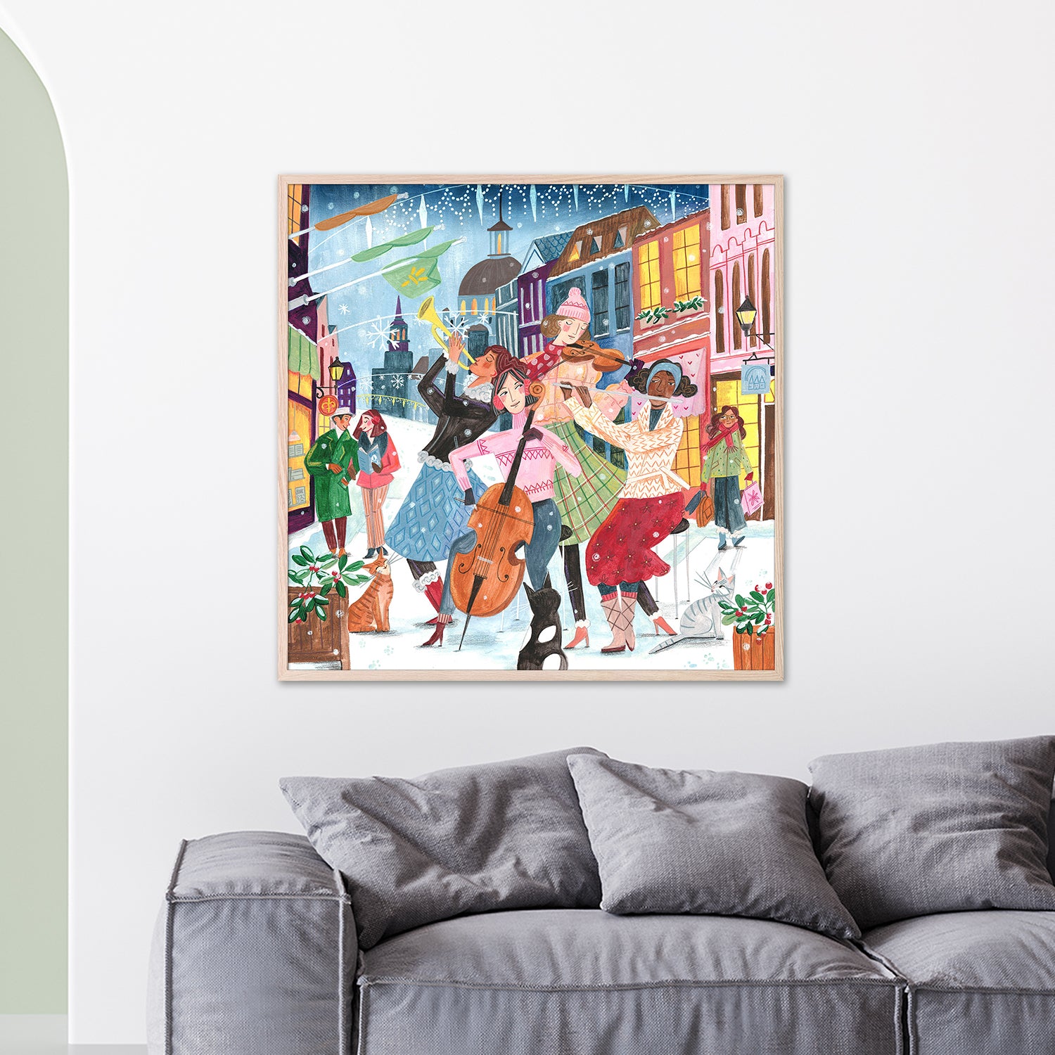 wall-art-print-canvas-poster-framed-Music in Montreal Christmas-2