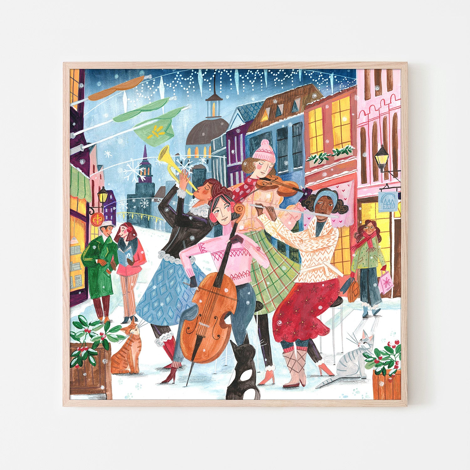 wall-art-print-canvas-poster-framed-Music in Montreal Christmas-6
