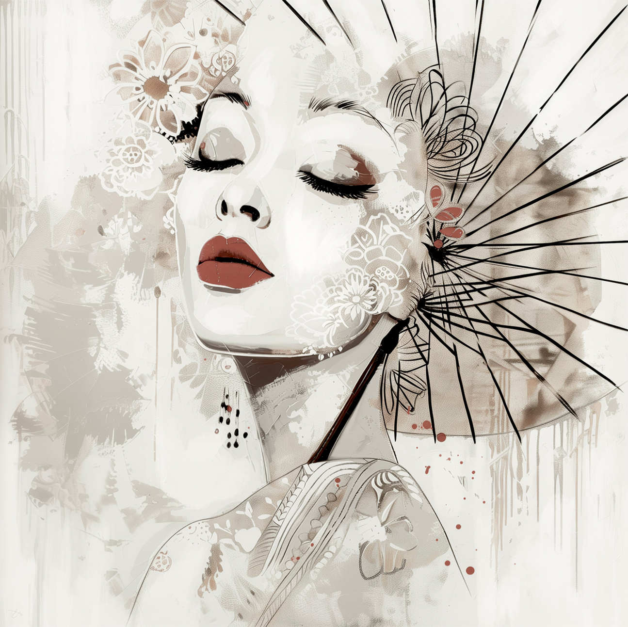 wall-art-print-canvas-poster-framed-Muted Brown By Bella Eve , By Bella Eve-1