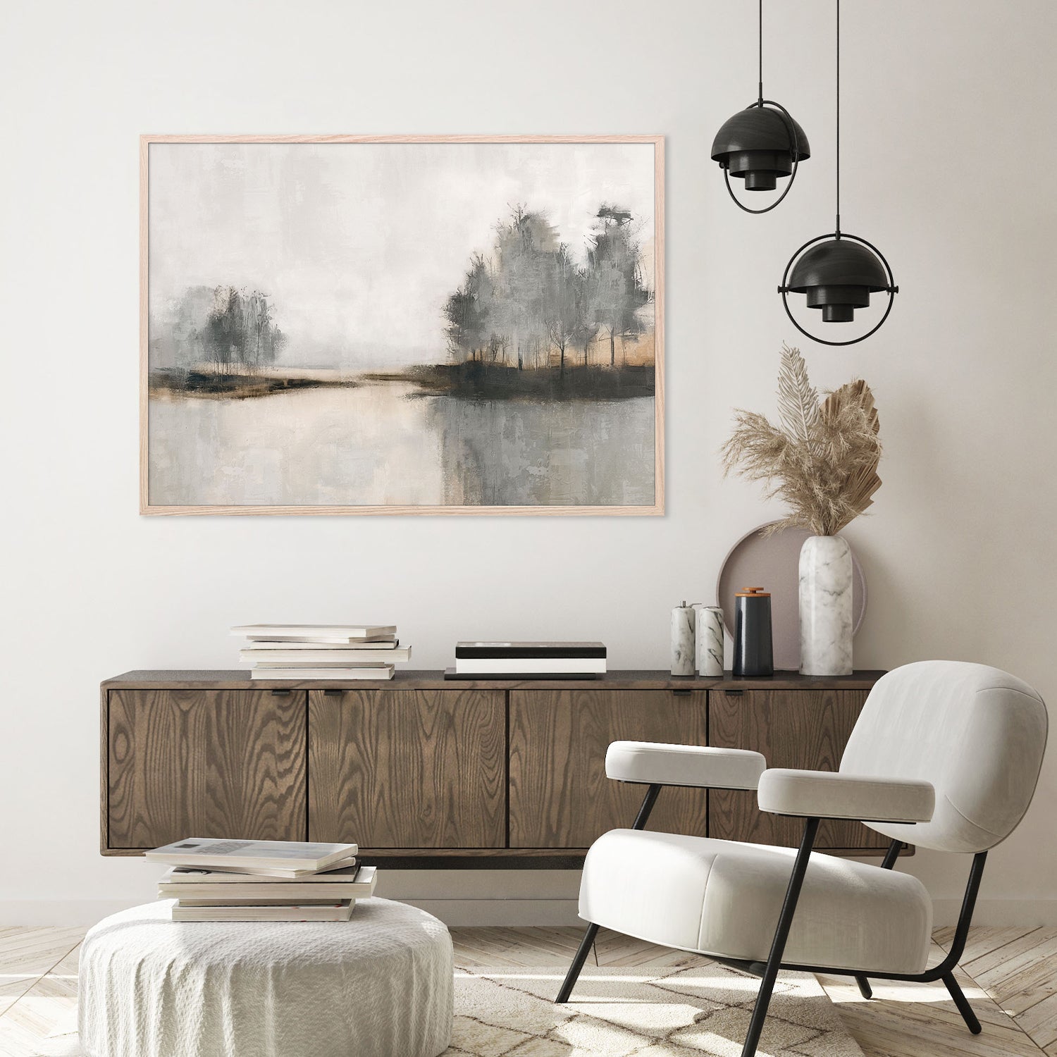 wall-art-print-canvas-poster-framed-Muted Horizons, Style A-8