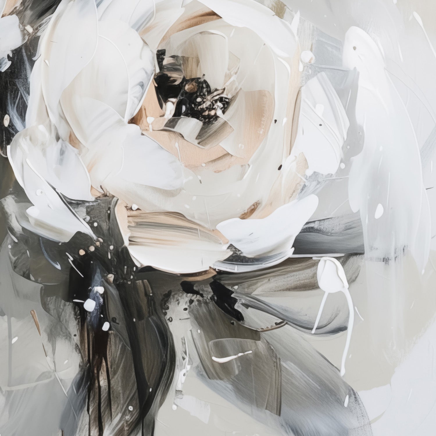 wall-art-print-canvas-poster-framed-Muted Roses , Style A-11