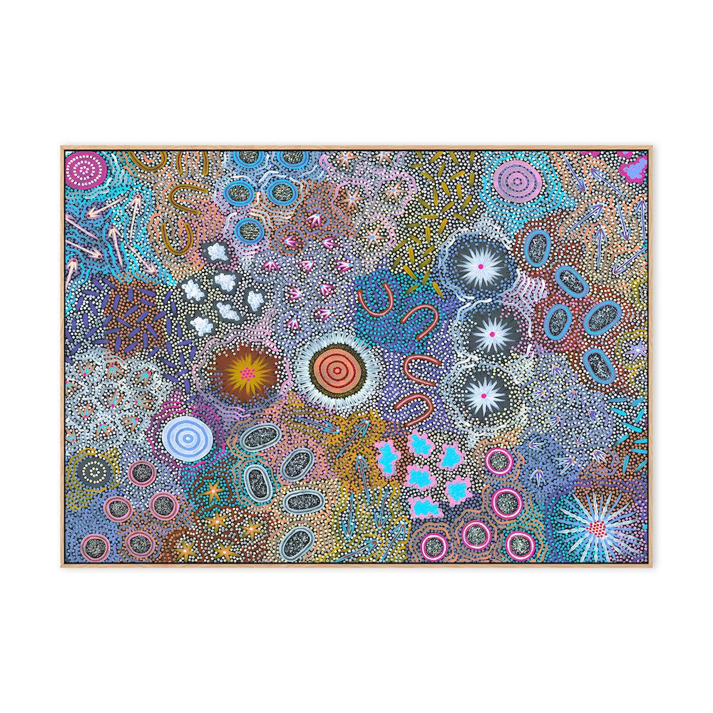 My Grandmother’s Country Style A By Michelle Possum Nungurrayi Aboriginal Painting Print
