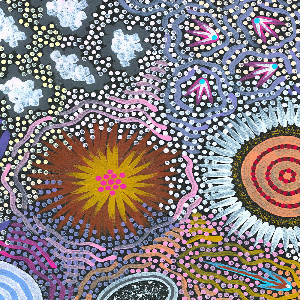 My Grandmother’s Country Style A By Michelle Possum Nungurrayi Aboriginal Painting Print