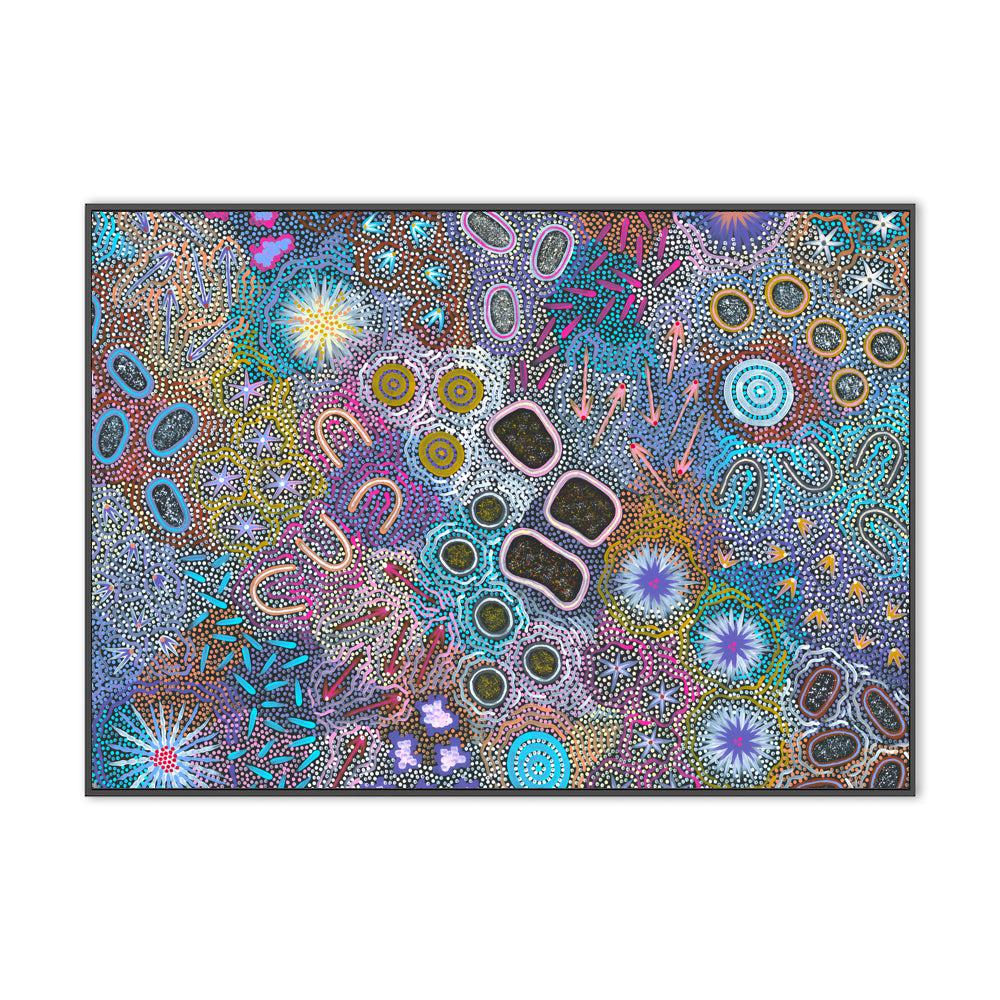 My Grandmother’s Country Style B By Michelle Possum Nungurrayi Aboriginal Painting Print