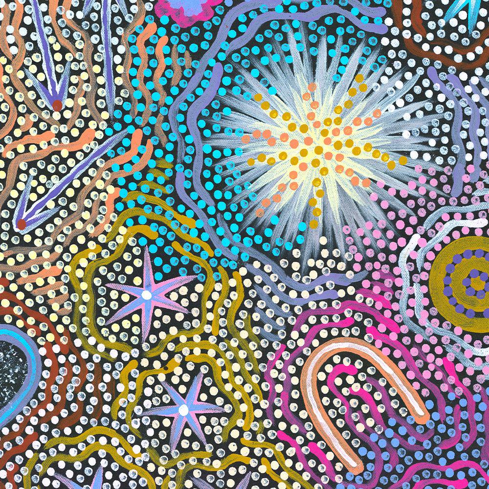 My Grandmother’s Country Style B By Michelle Possum Nungurrayi Aboriginal Painting Print