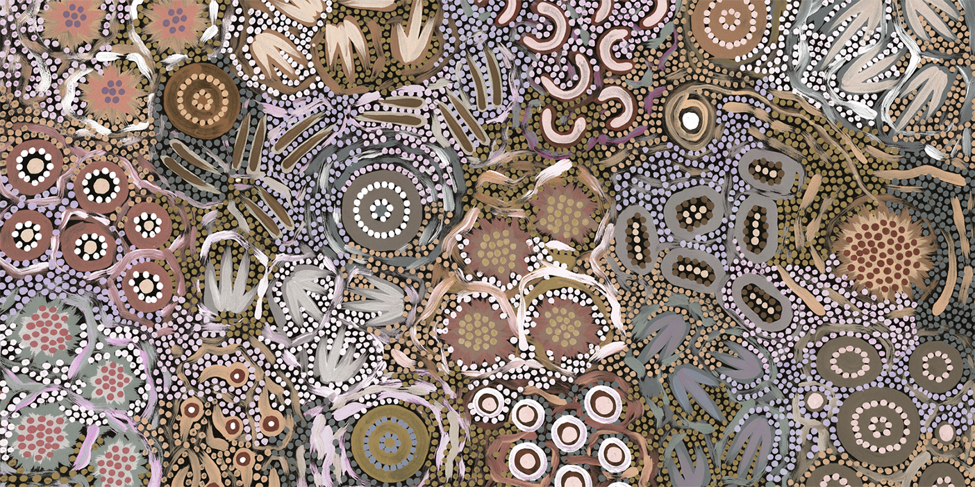 wall-art-print-canvas-poster-framed-My Great Great Grandmothers Land, Style A, Earthy Tone , By Azeza Possum-1