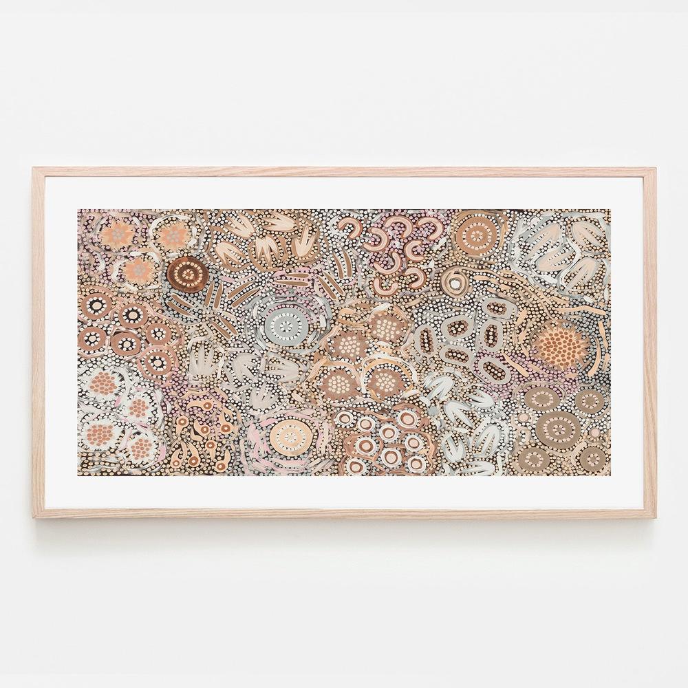 wall-art-print-canvas-poster-framed-My Great Great Grandmothers Land, Style A, Mocha Colour , By Azeza Possum-6