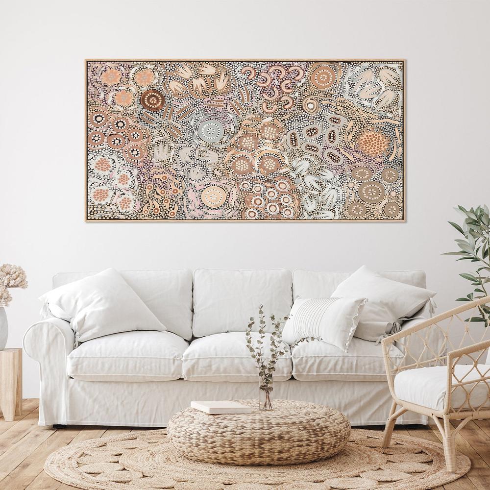 wall-art-print-canvas-poster-framed-My Great Great Grandmothers Land, Style A, Mocha Colour , By Azeza Possum-7