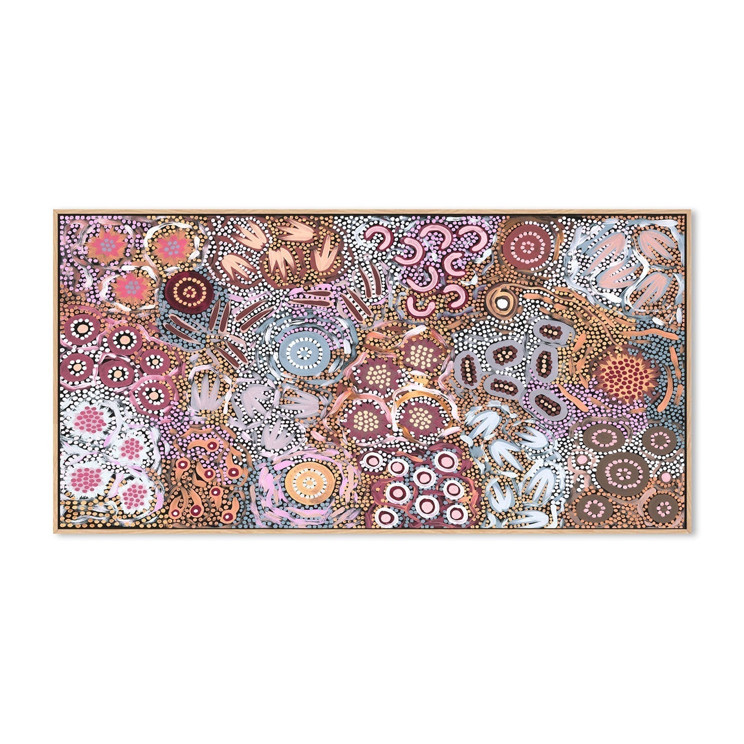wall-art-print-canvas-poster-framed-My Great Great Grandmothers Land, Style A, Muted Colour-by-Azeza Possum-Gioia Wall Art