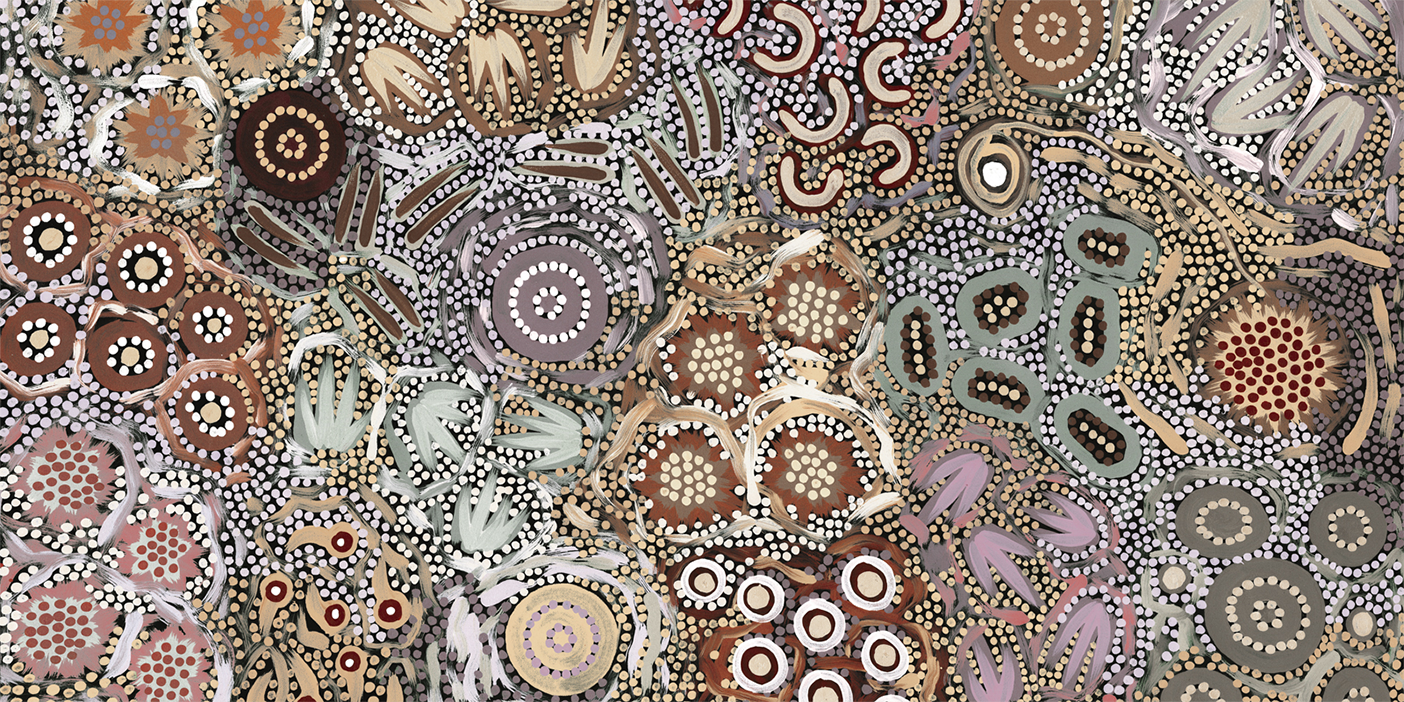 wall-art-print-canvas-poster-framed-My Great Great Grandmothers Land, Style A, Warm Earthy Tone , By Azeza Possum-1