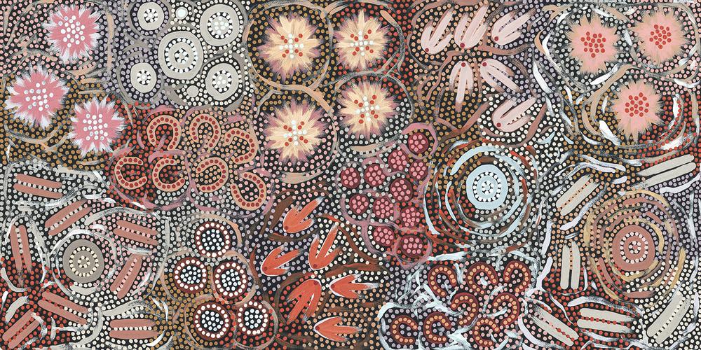 My Great Grandmothers Land Style B Pastel Colour By Azeza Possum Aboriginal Painting Print