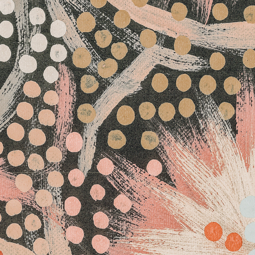 My Great Grandmothers Land Style B Pastel Neutral Colour By Azeza Possum Aboriginal Painting Print