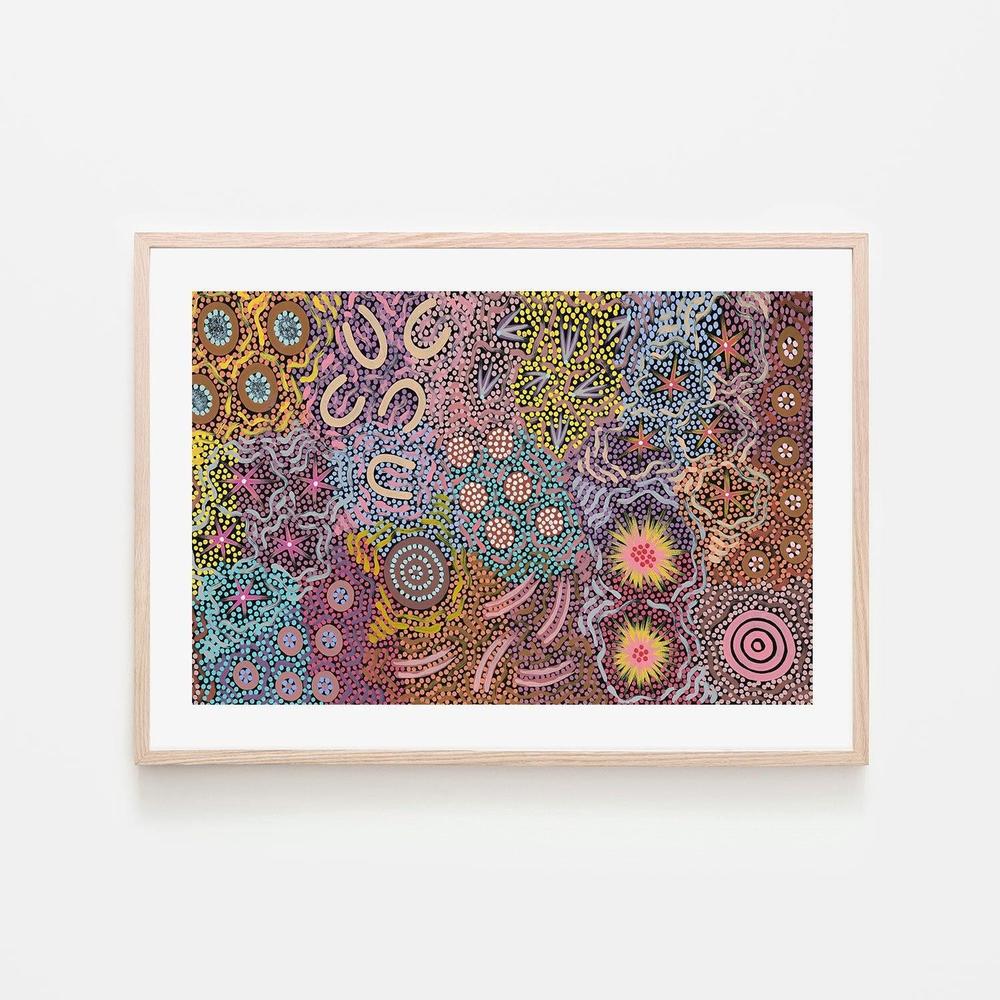 My Great Grandmothers Land Style C By Azeza Possum Aboriginal Painting Print