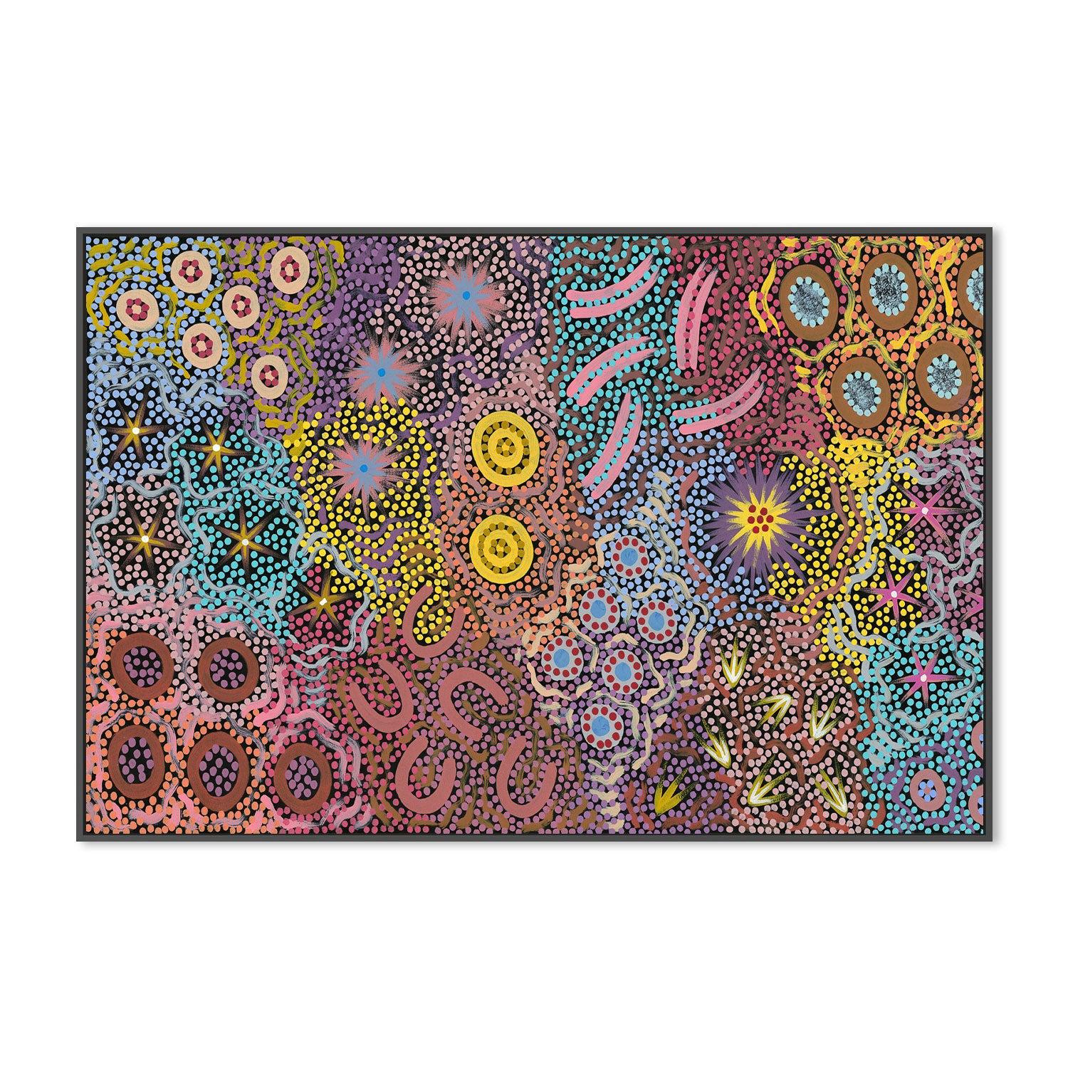 My Great Grandmothers Land Style D By Azeza Possum Aboriginal Painting Print