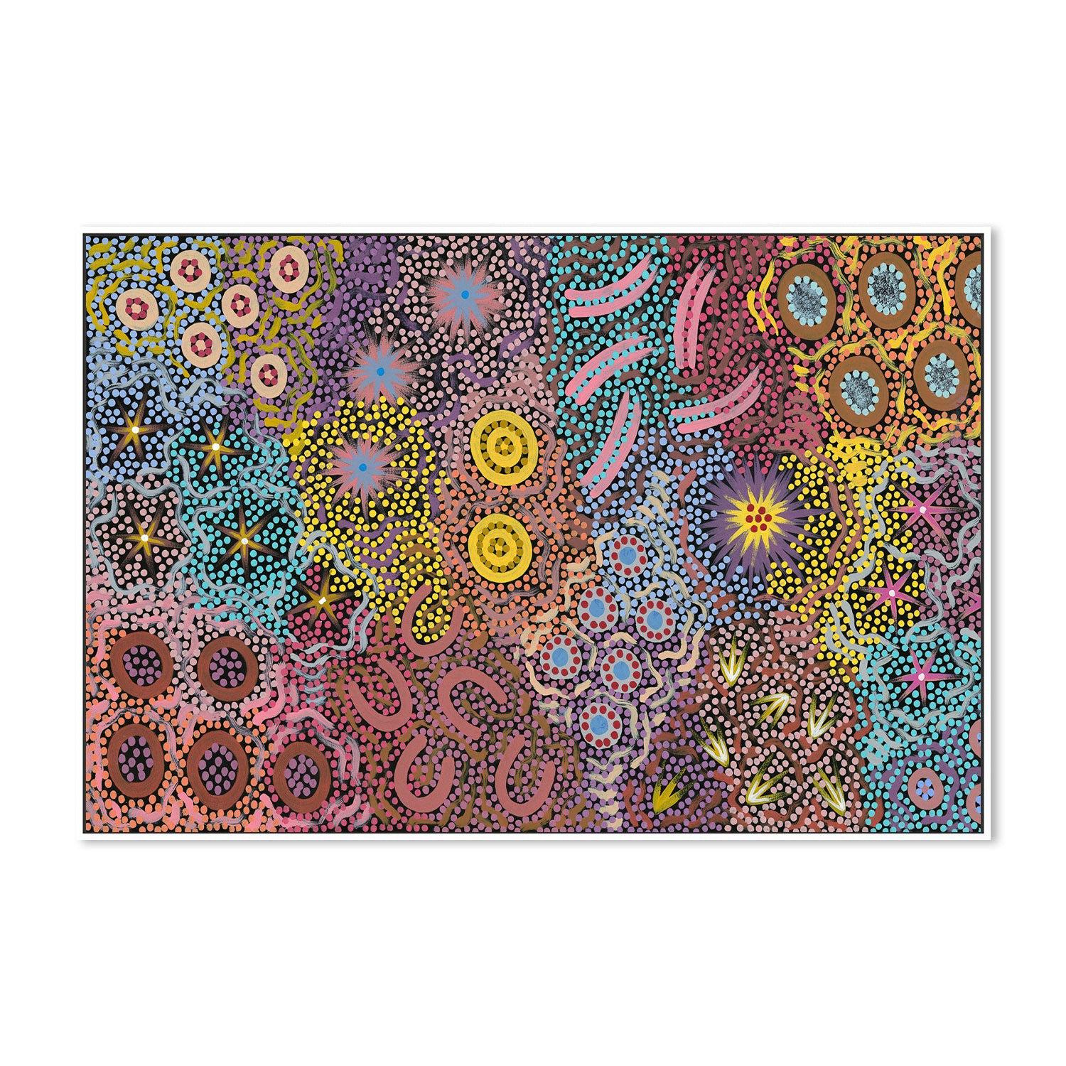 My Great Grandmothers Land Style D By Azeza Possum Aboriginal Painting Print