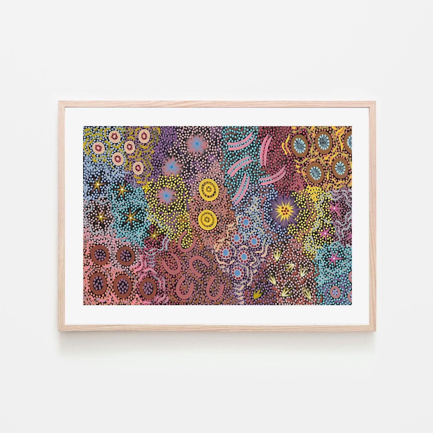 My Great Grandmothers Land Style D By Azeza Possum Aboriginal Painting Print