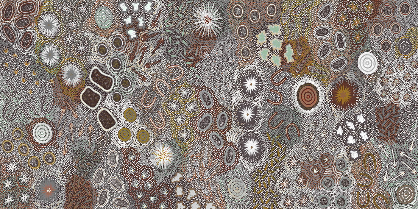 wall-art-print-canvas-poster-framed-My Great Great Grandmothers Land, Style E, Brown Tone , By Azeza Possum-1