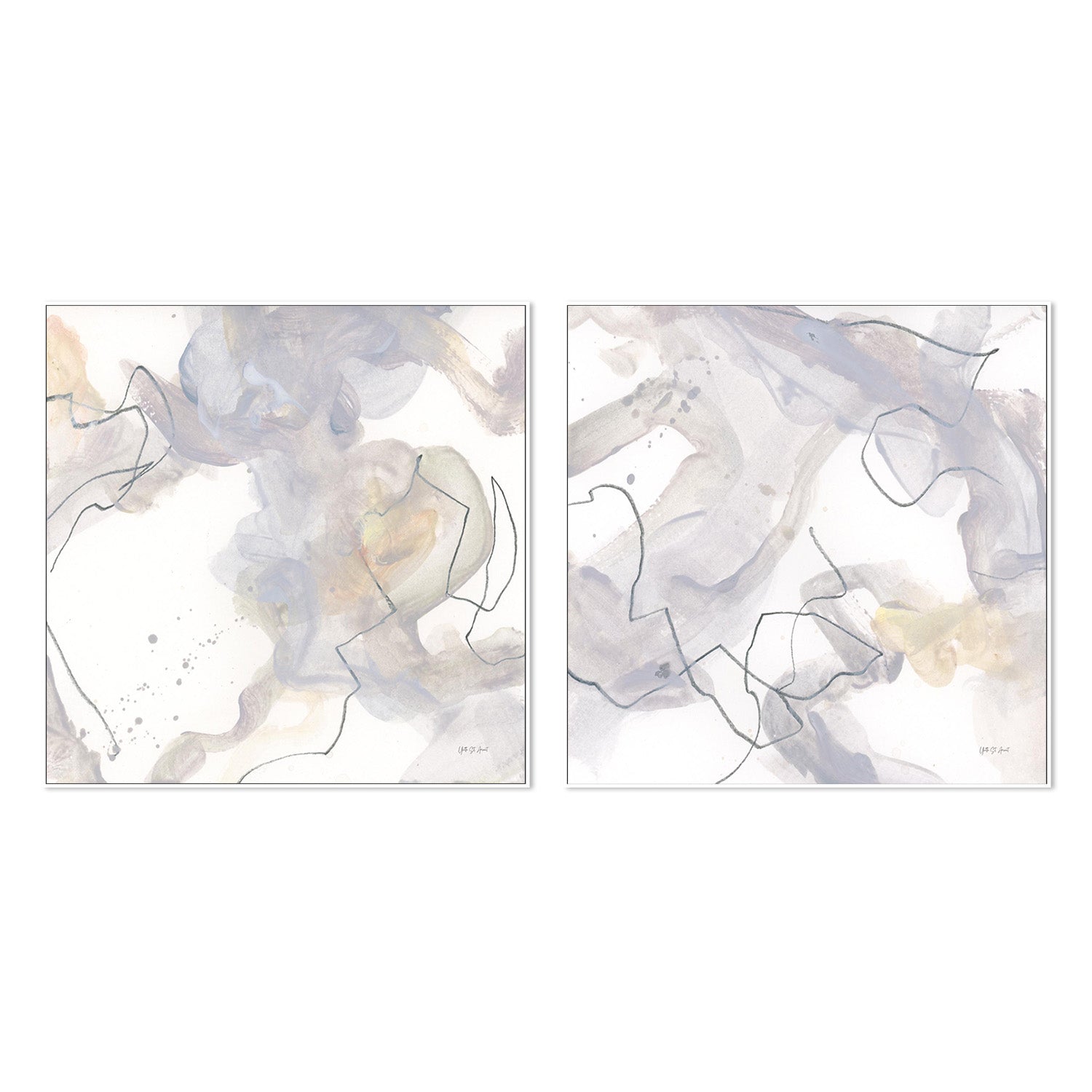 wall-art-print-canvas-poster-framed-Mystique, Style A & B, Set Of 2-5