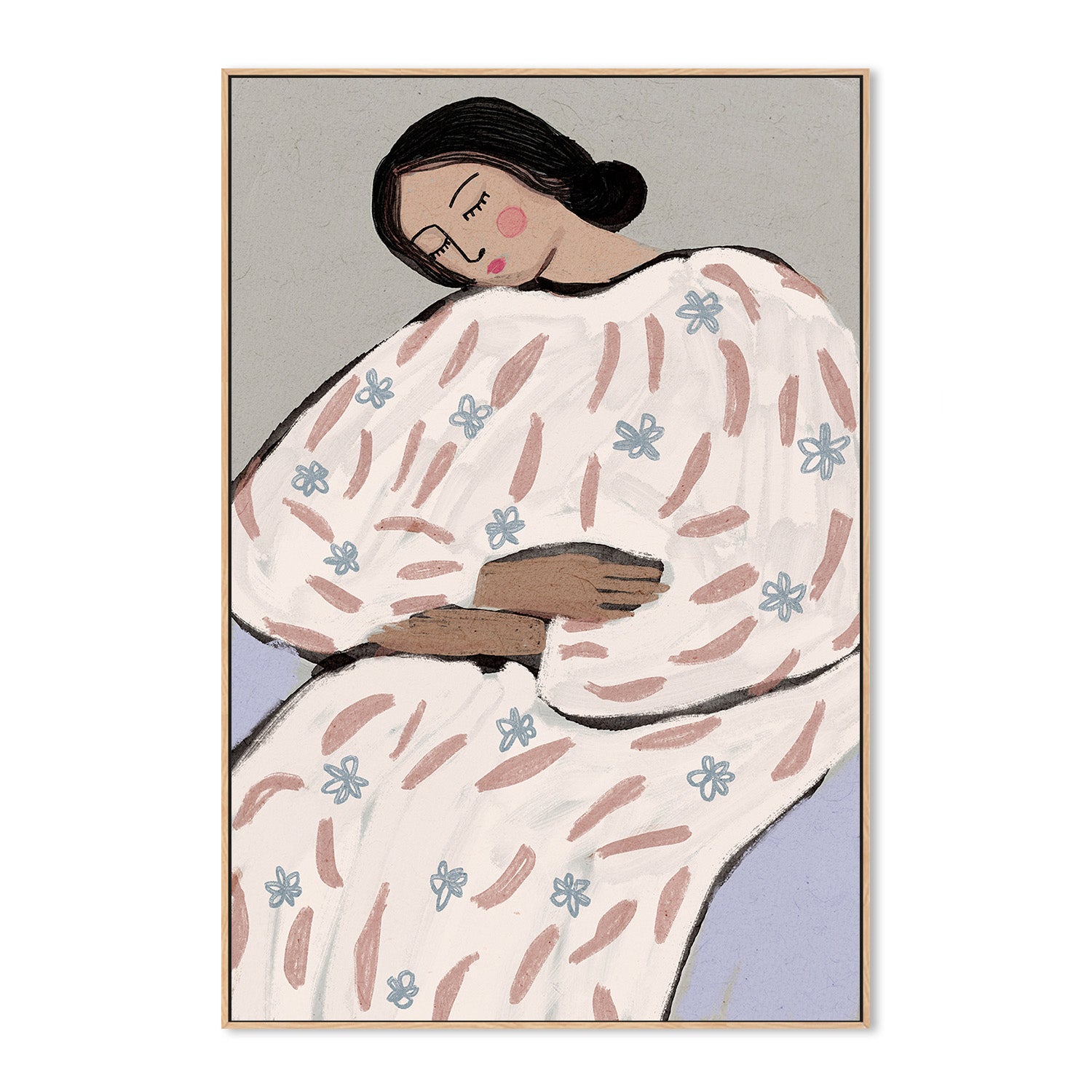 wall-art-print-canvas-poster-framed-Napping beauty-4