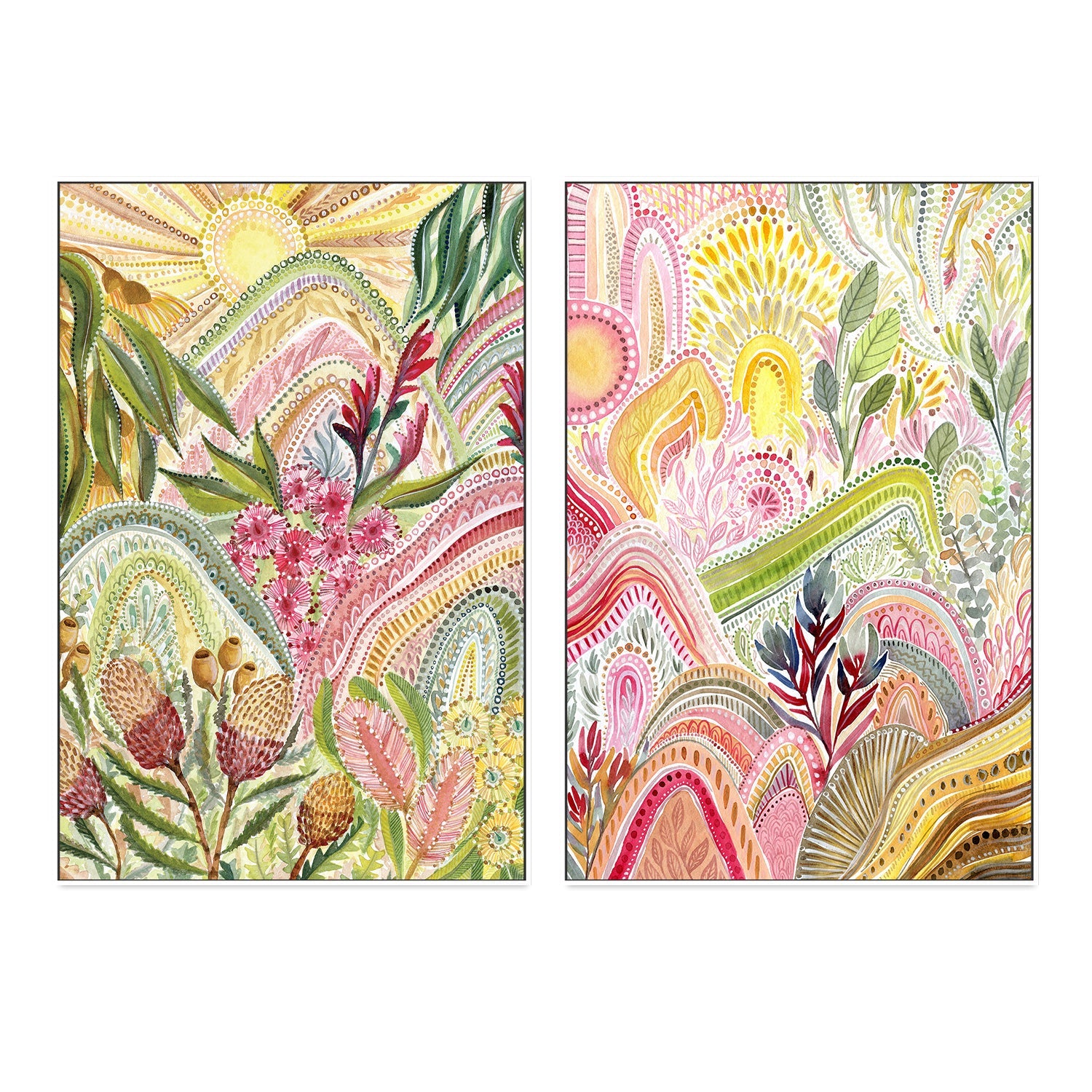 Native Rainbow, Style A & B, Set of 2