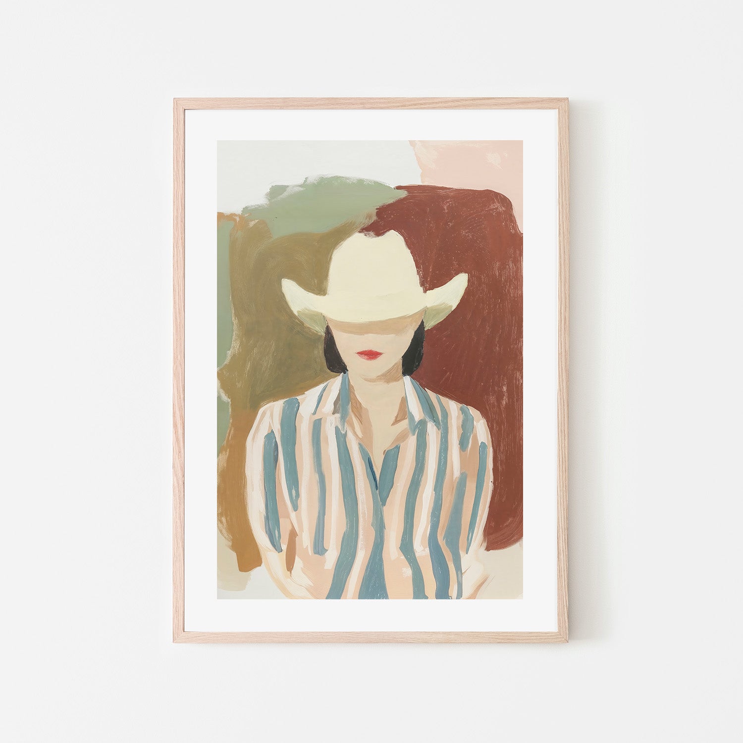 wall-art-print-canvas-poster-framed-Neutral Cow Girl-6