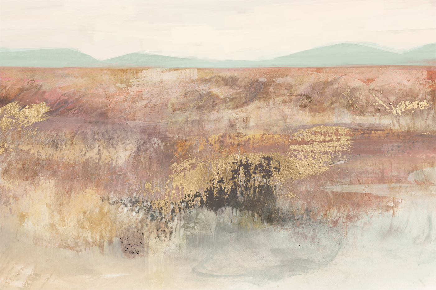 wall-art-print-canvas-poster-framed-Neutral Landscape, Warm Tones , By Nina Blue-1