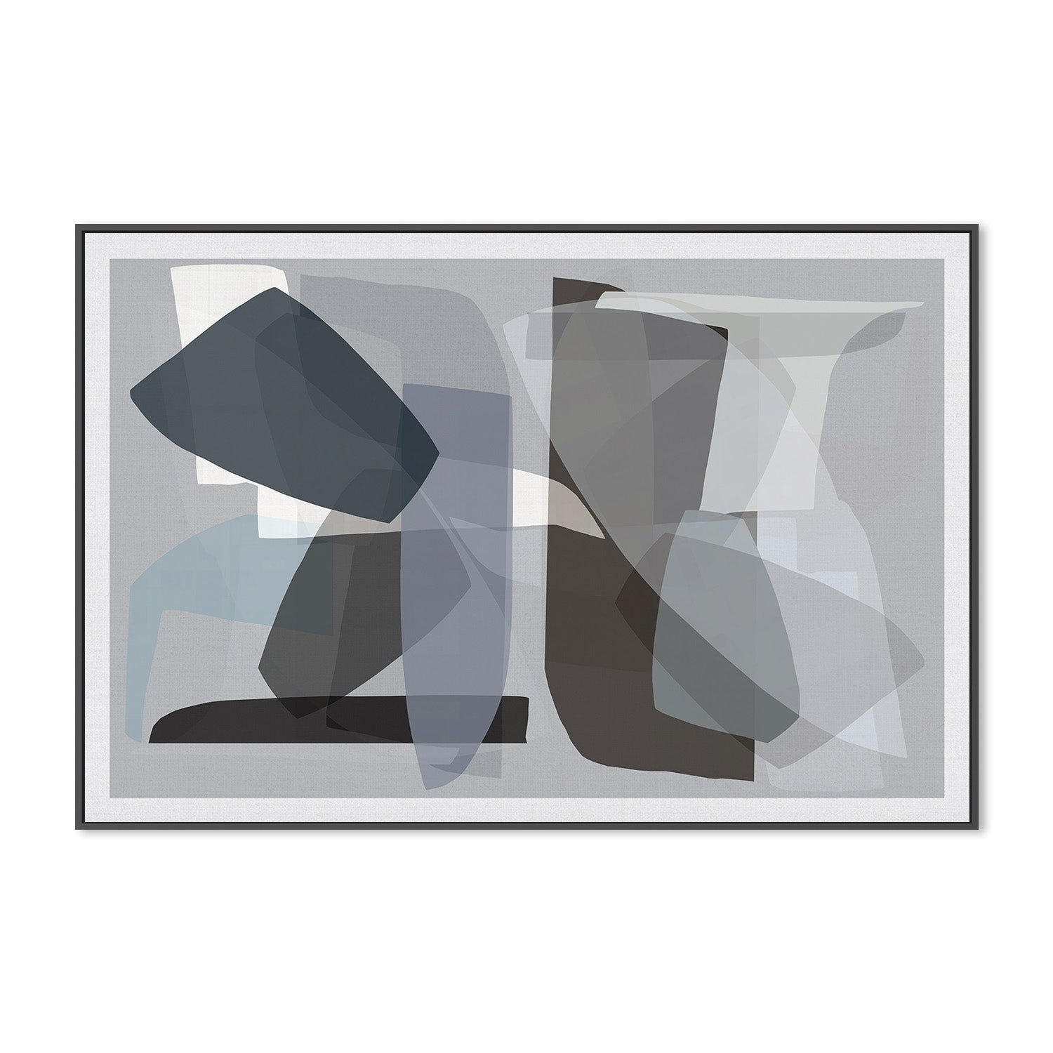 wall-art-print-canvas-poster-framed-Neutral Shapes, Style D-3