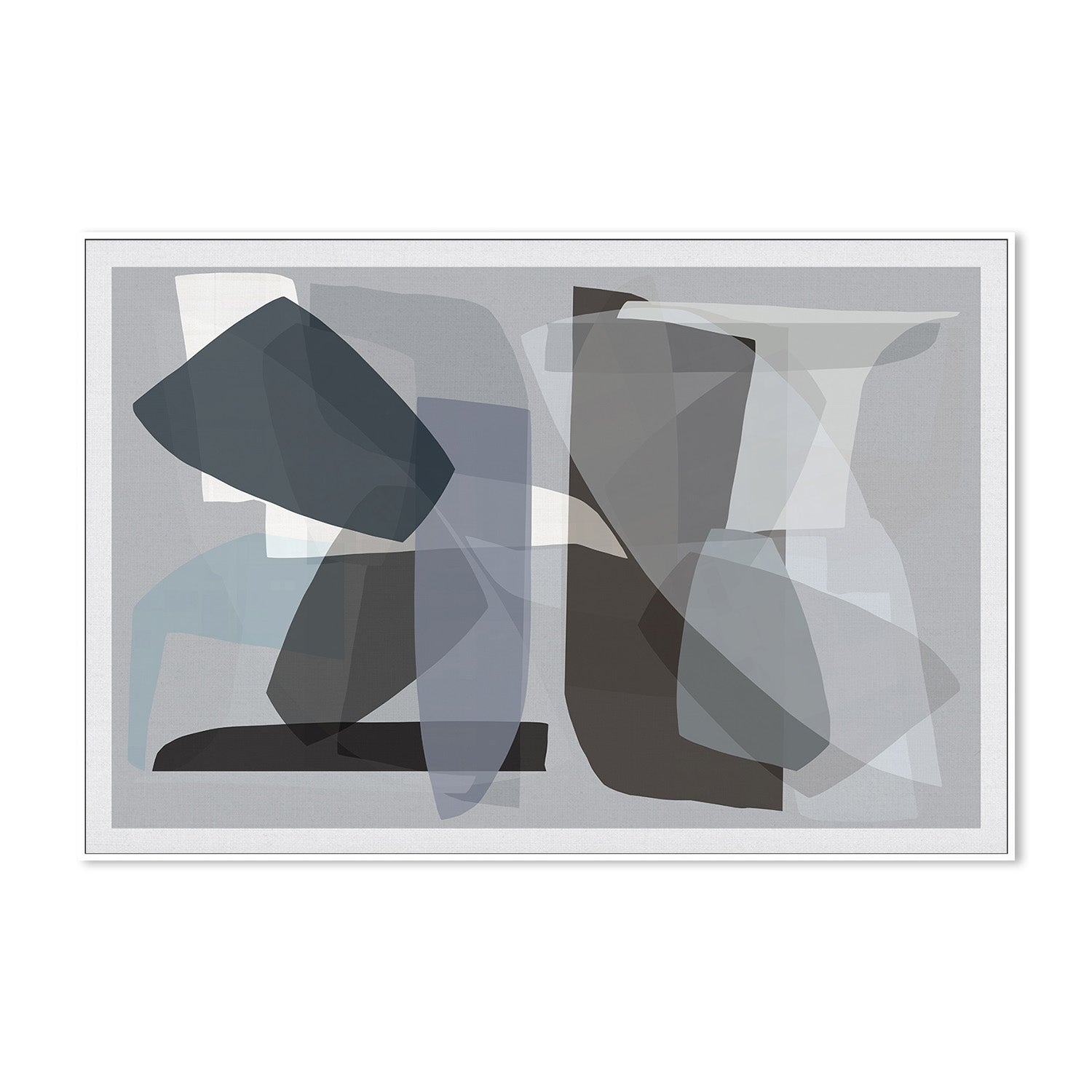 wall-art-print-canvas-poster-framed-Neutral Shapes, Style D-5