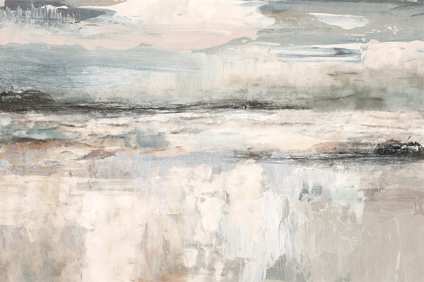 wall-art-print-canvas-poster-framed-Neutral Transitional Abstract, Style D , By Nina Blue-1