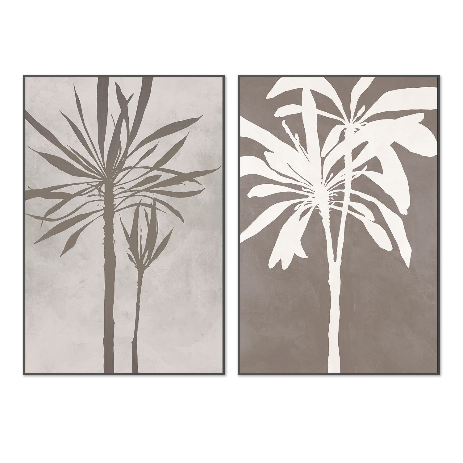 wall-art-print-canvas-poster-framed-Neutral Tree, Style A & B, Set Of 2 , By Filippoloco-3