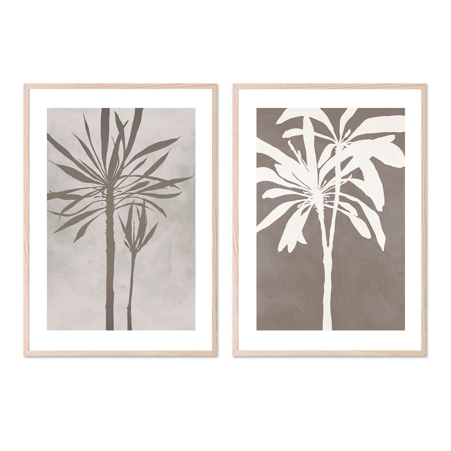 wall-art-print-canvas-poster-framed-Neutral Tree, Style A & B, Set Of 2 , By Filippoloco-6