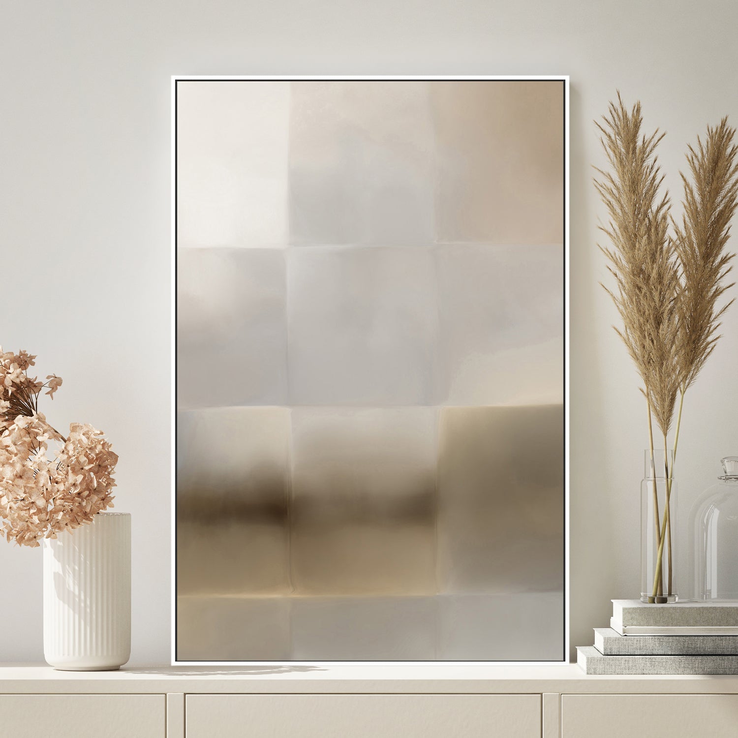 wall-art-print-canvas-poster-framed-Next Time, Neutral Abstract, Style A , By Karine Tonial Grimm-2
