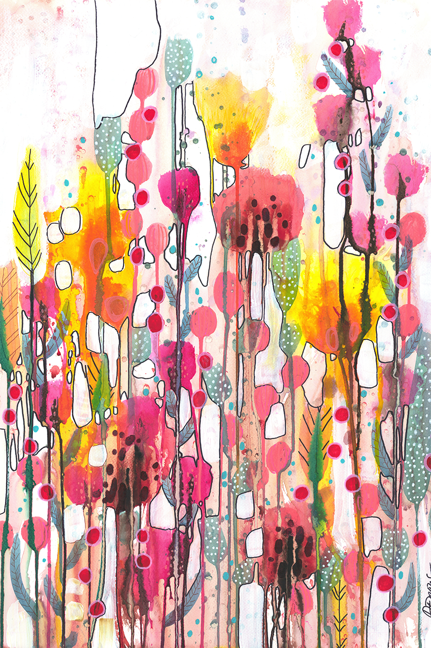wall-art-print-canvas-poster-framed-Nouveau Diptyque, Style A , By Sylvie Demers-1