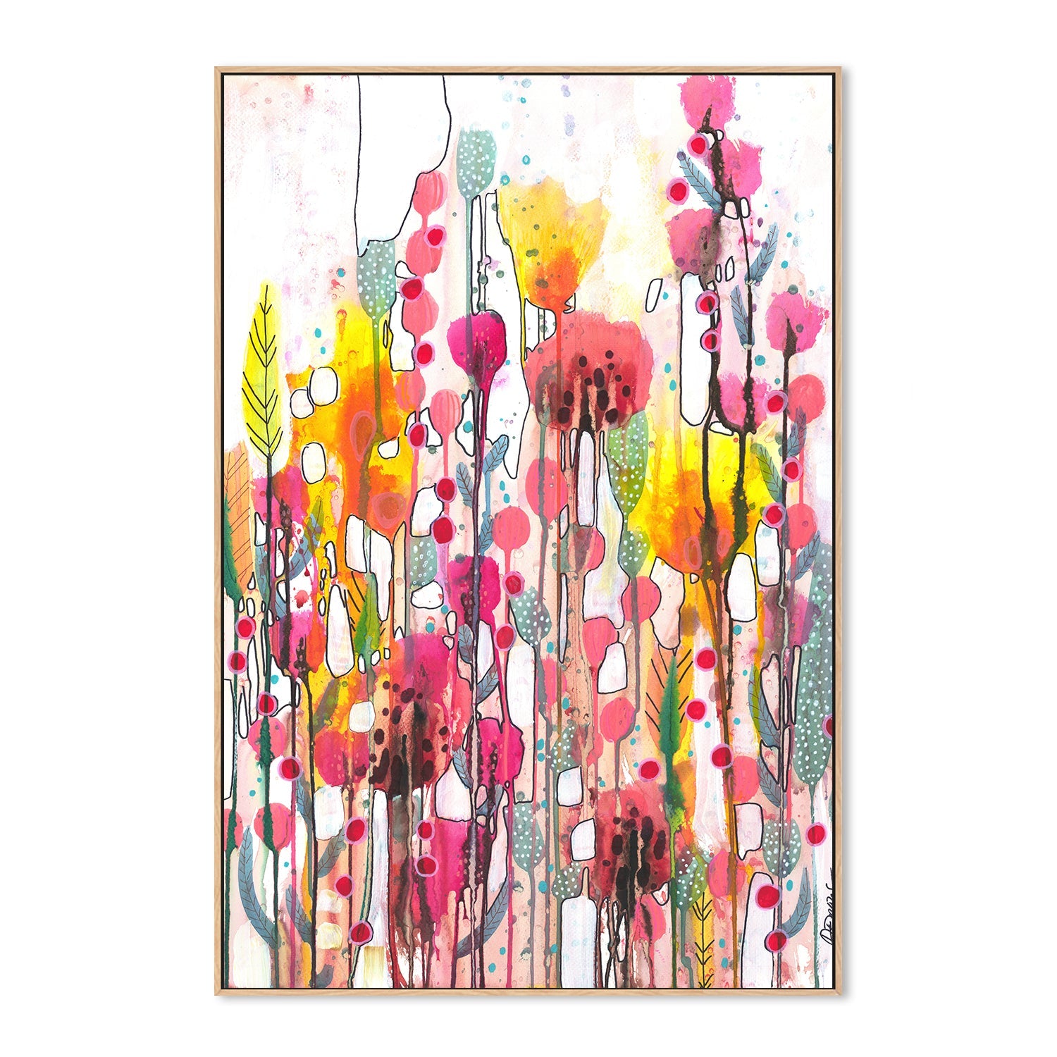wall-art-print-canvas-poster-framed-Nouveau Diptyque, Style A , By Sylvie Demers-4