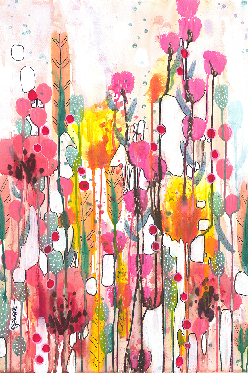 wall-art-print-canvas-poster-framed-Nouveau Diptyque, Style B , By Sylvie Demers-1