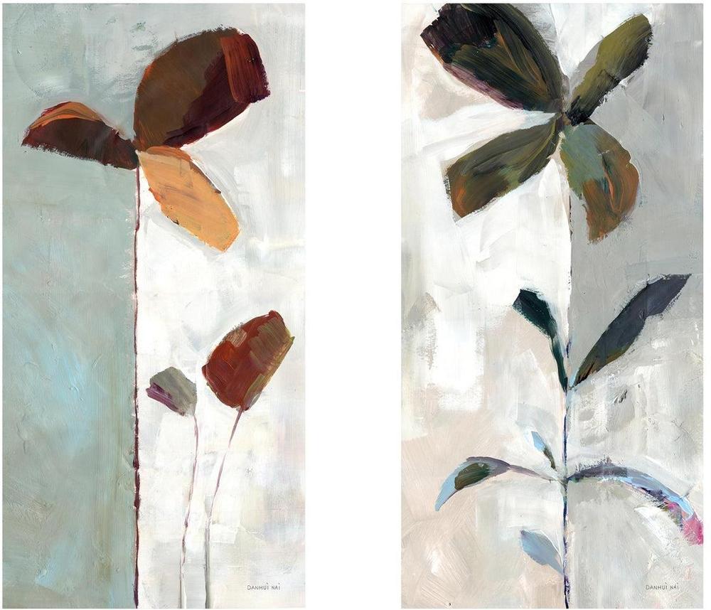wall-art-print-canvas-poster-framed-Of Clover, Set of 2-by-Danhui Nai-Gioia Wall Art