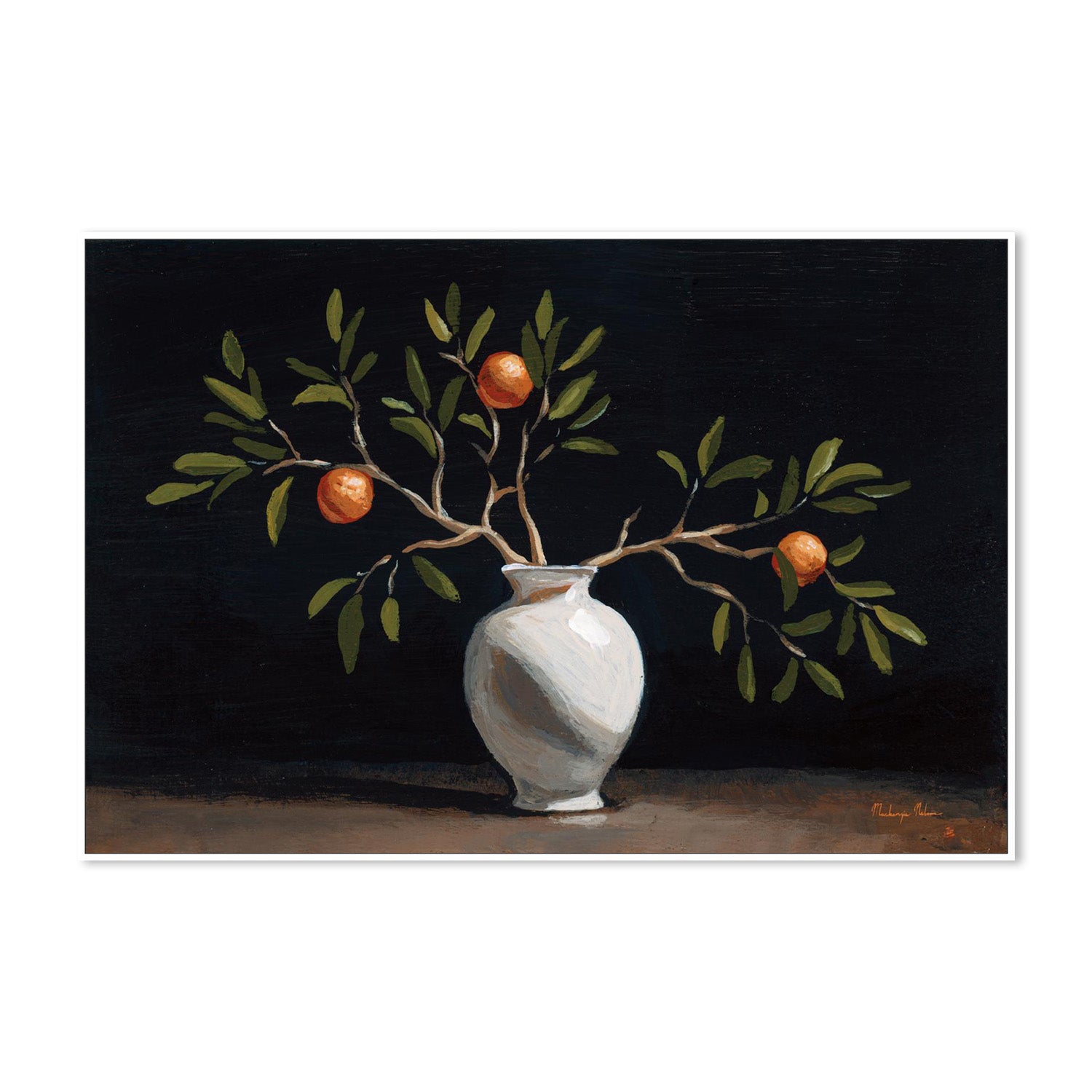 wall-art-print-canvas-poster-framed-Orange Branches Still Life-5