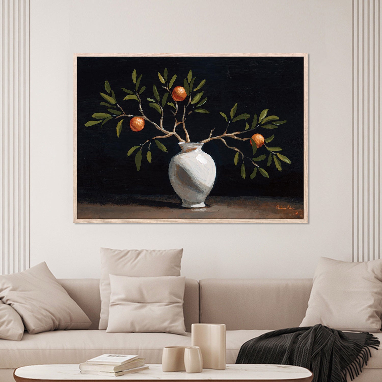 wall-art-print-canvas-poster-framed-Orange Branches Still Life-7