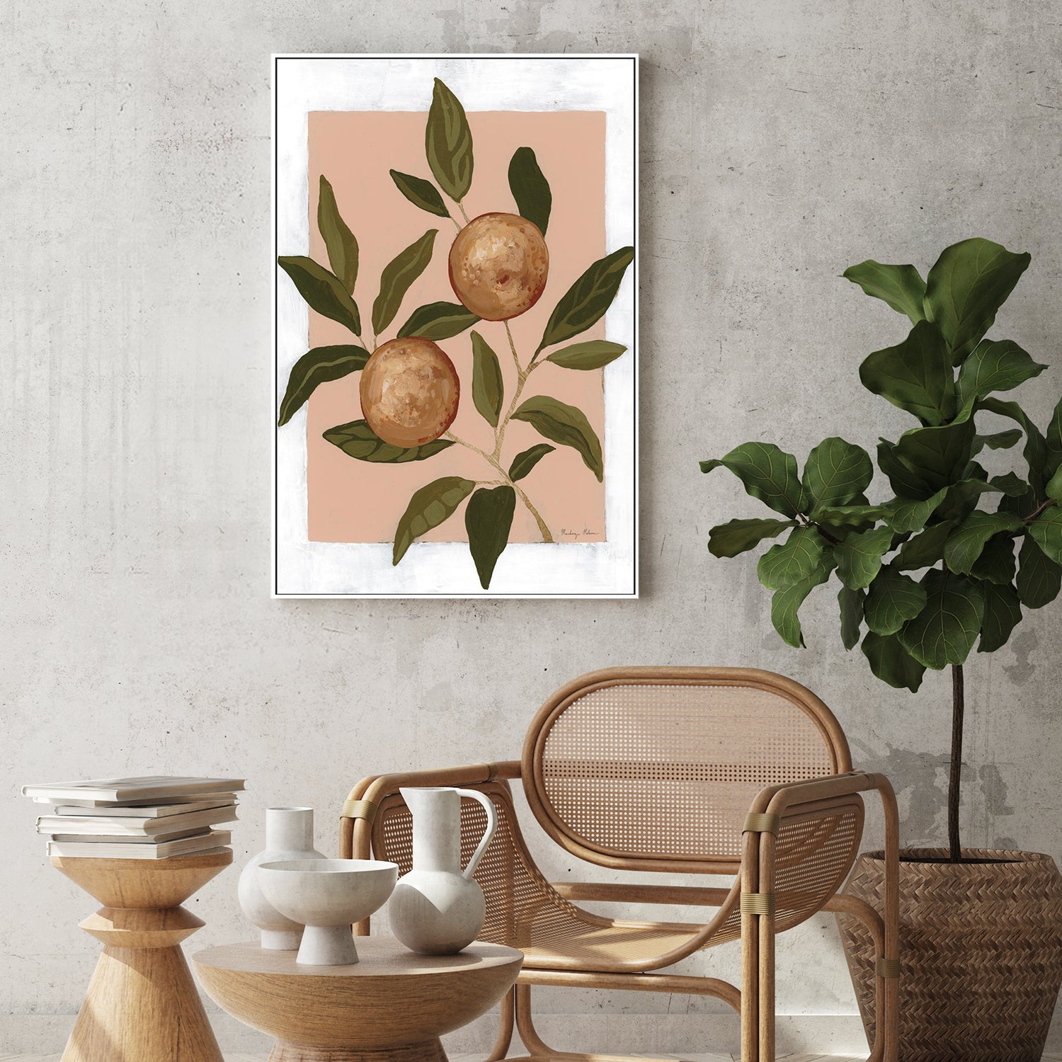 wall-art-print-canvas-poster-framed-Orange Study, Style A-9