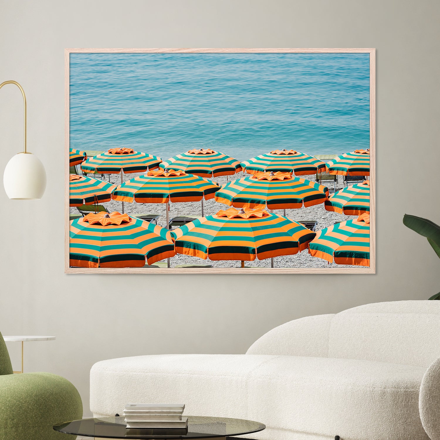 wall-art-print-canvas-poster-framed-Orange Umbrellas-2