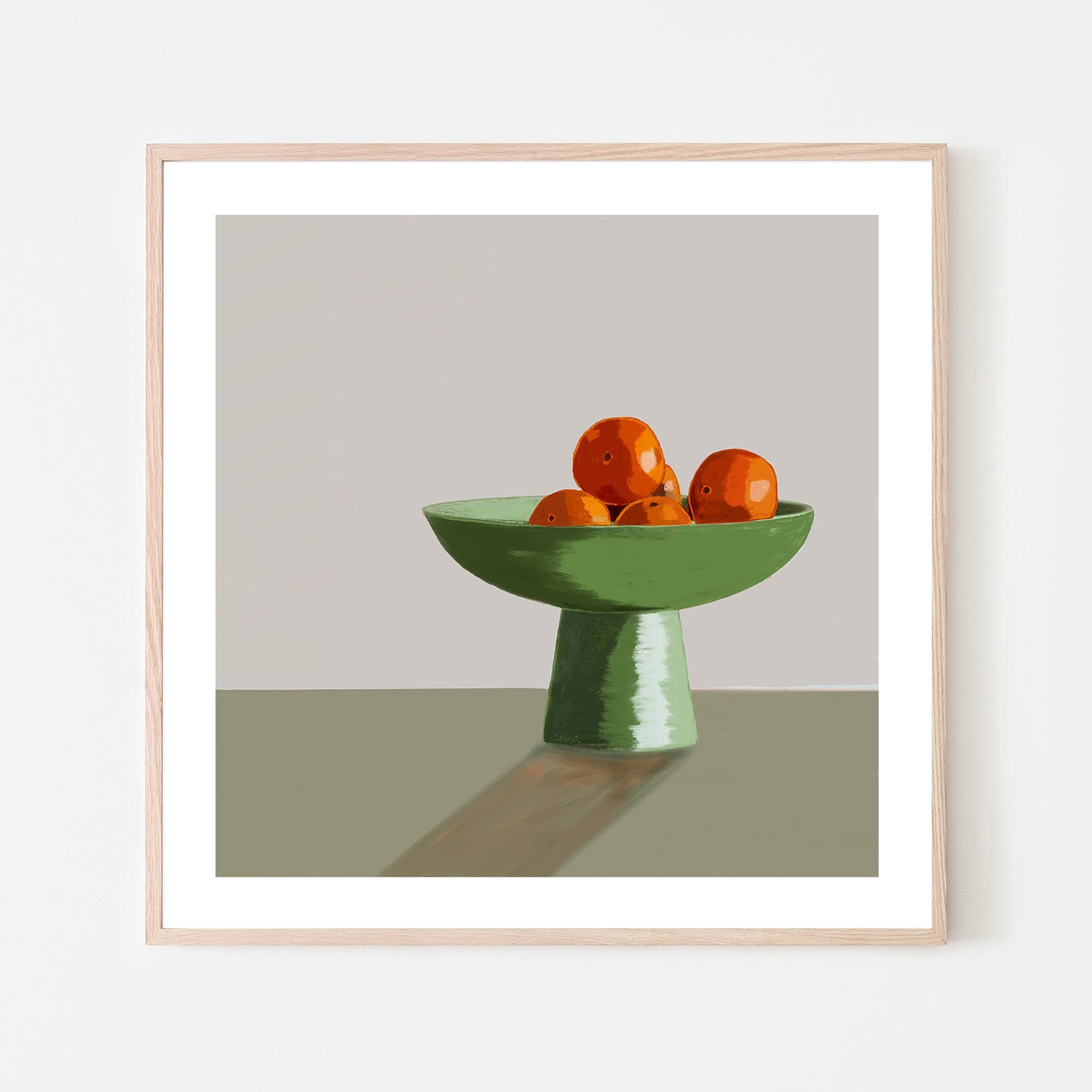 wall-art-print-canvas-poster-framed-Oranges Green Bowl, Style B , By Sharyn Bursic-6