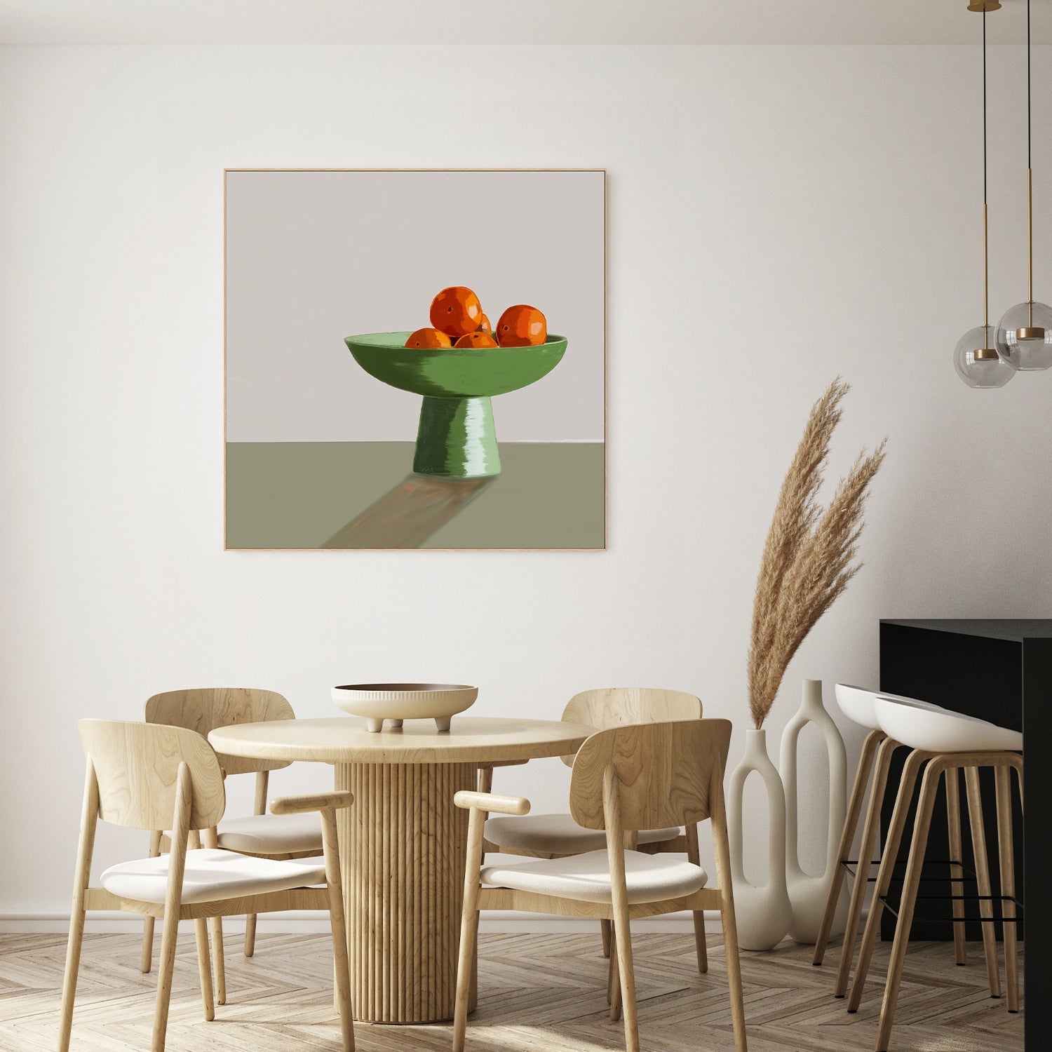 wall-art-print-canvas-poster-framed-Oranges Green Bowl, Style B , By Sharyn Bursic-7