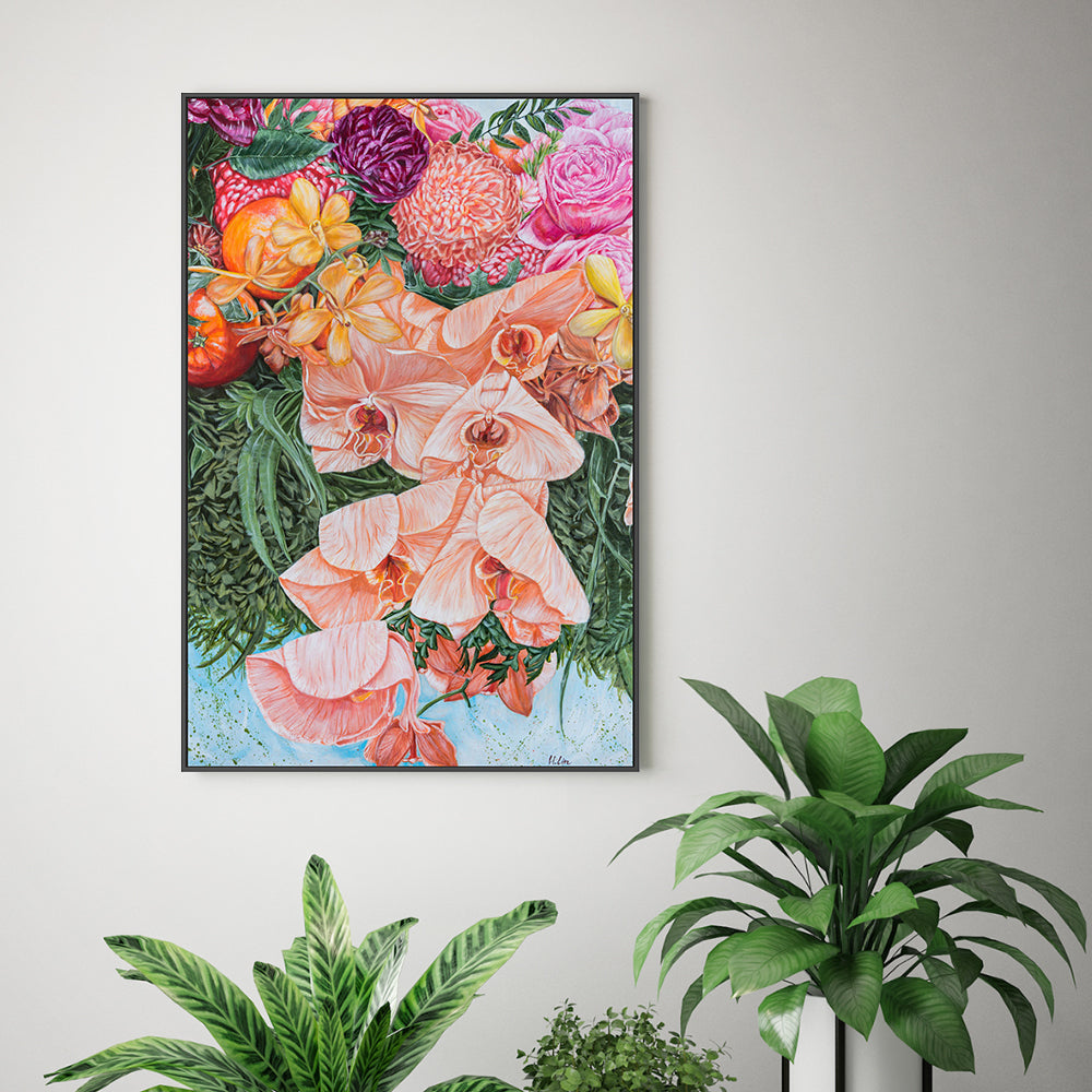 ORCHIDS,ORANGES AND CHRYSANTHEMUMS