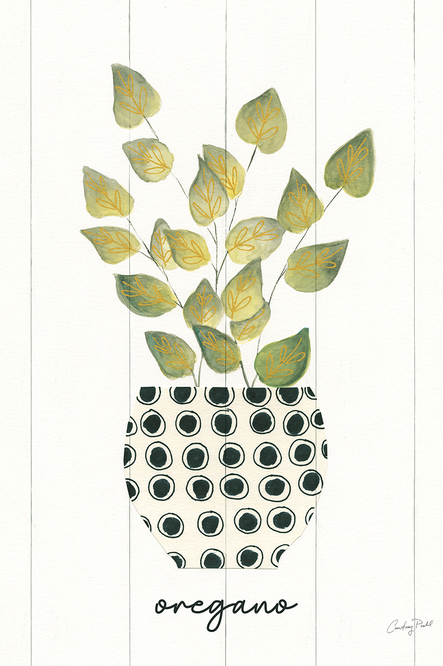 wall-art-print-canvas-poster-framed-Oregano Herb Garden, Style C , By Courtney Prahl-1