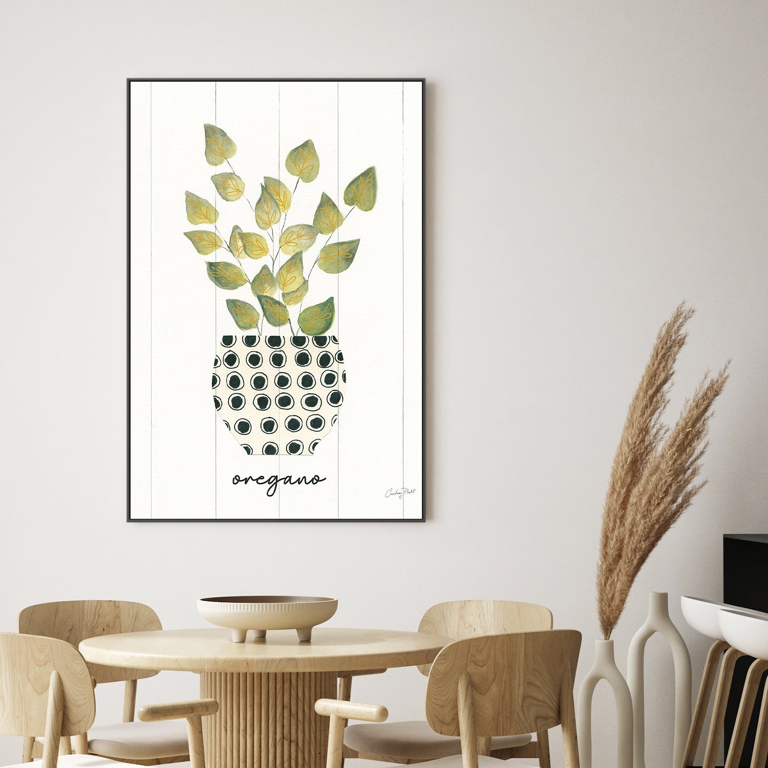 wall-art-print-canvas-poster-framed-Oregano Herb Garden, Style C , By Courtney Prahl-2