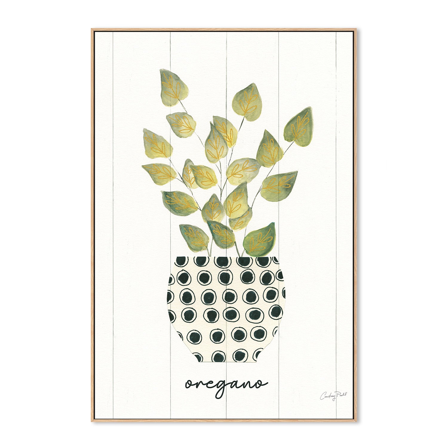 wall-art-print-canvas-poster-framed-Oregano Herb Garden, Style C , By Courtney Prahl-4