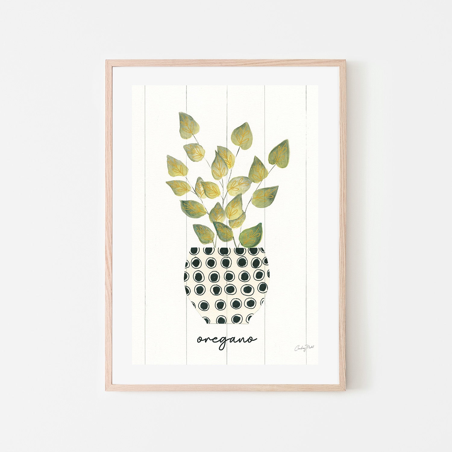 wall-art-print-canvas-poster-framed-Oregano Herb Garden, Style C , By Courtney Prahl-6